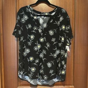 NWT XL floral blouse